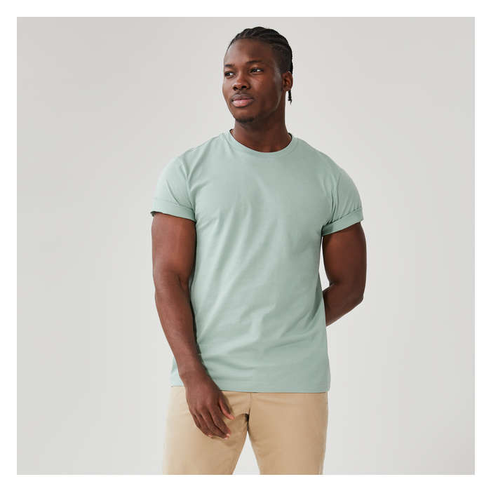 Men's Essential Crew Neck Tee - Light Khaki Green